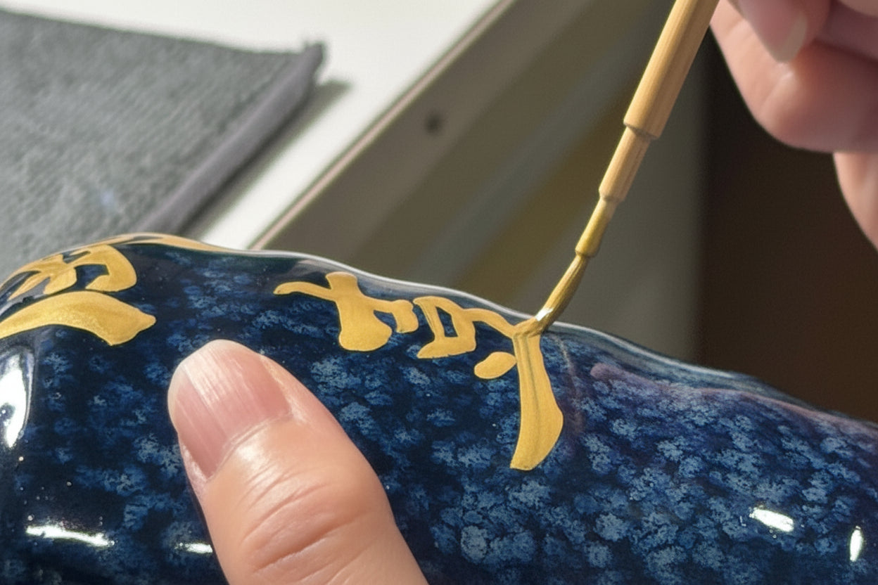 結婚式で酒好きの父に贈る両親贈呈品として選ばれた、SHUSHUの美濃焼名入れ焼酎